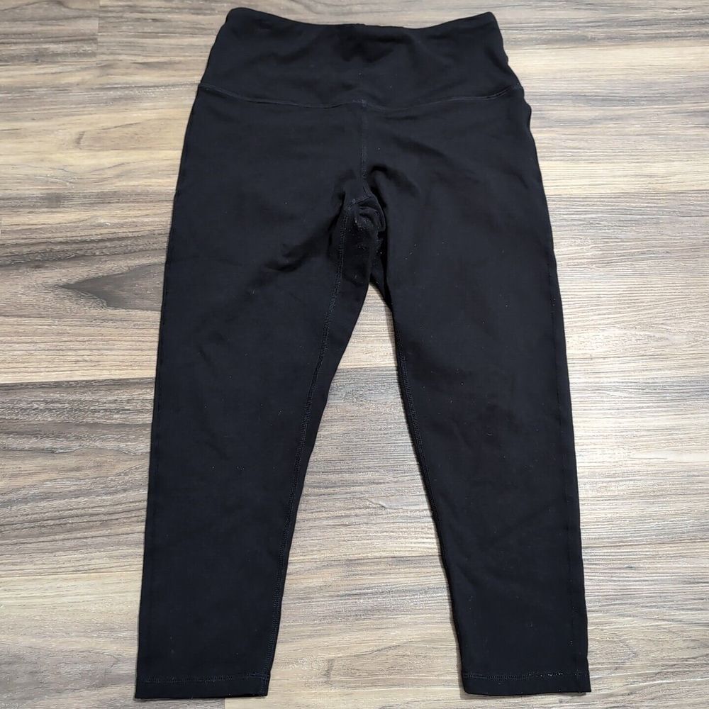 Prana Transform Mid-Waist Active Performance Leggings Black Womens S 24x20"
